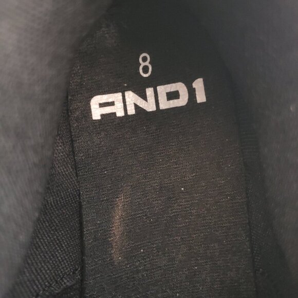 NWT  AND1 SZ 8  Men's Black Heatcheck Basketball Shoes - Picture 9 of 9